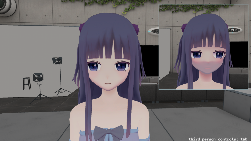 顔の下半分にあった影が無くなった